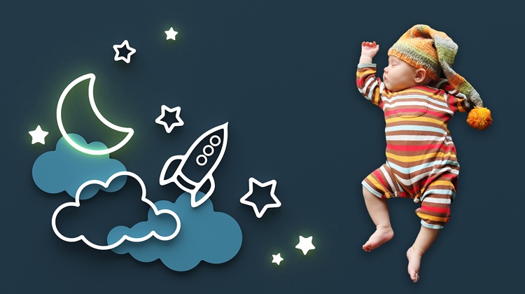 Irritable Baby Article Baby Sleeping next to Clouds