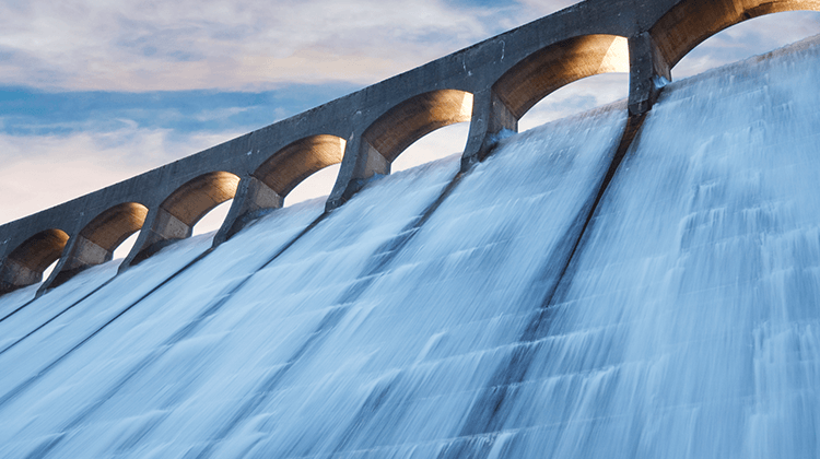 Data Breaches Article Dam Water Overflowing