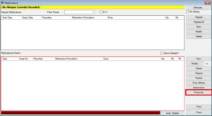 VIP.Net Prescribing Protocol display screenshot_2